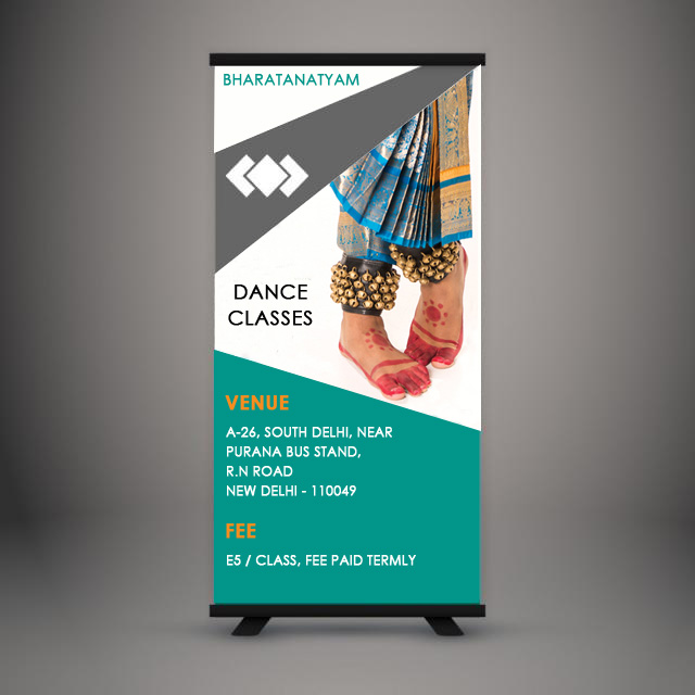 SHINE DOUBLE STAND STANDEE BLACK - 2FT X 5FT thumbnail 2